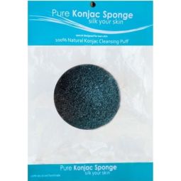 Burete konjac carbune bambus pt puncte negre 8cm - PURE KONJAC SPONGE