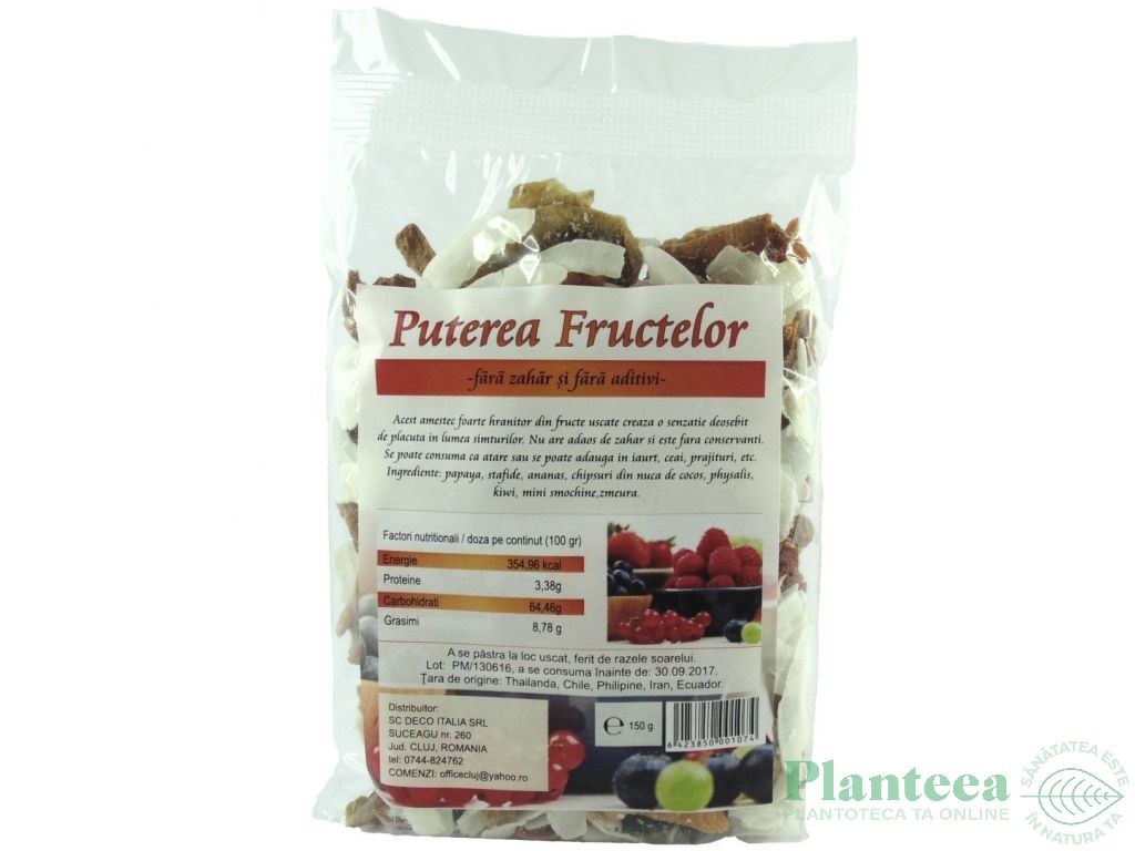 Mix Puterea fructelor 150g - DECO ITALIA