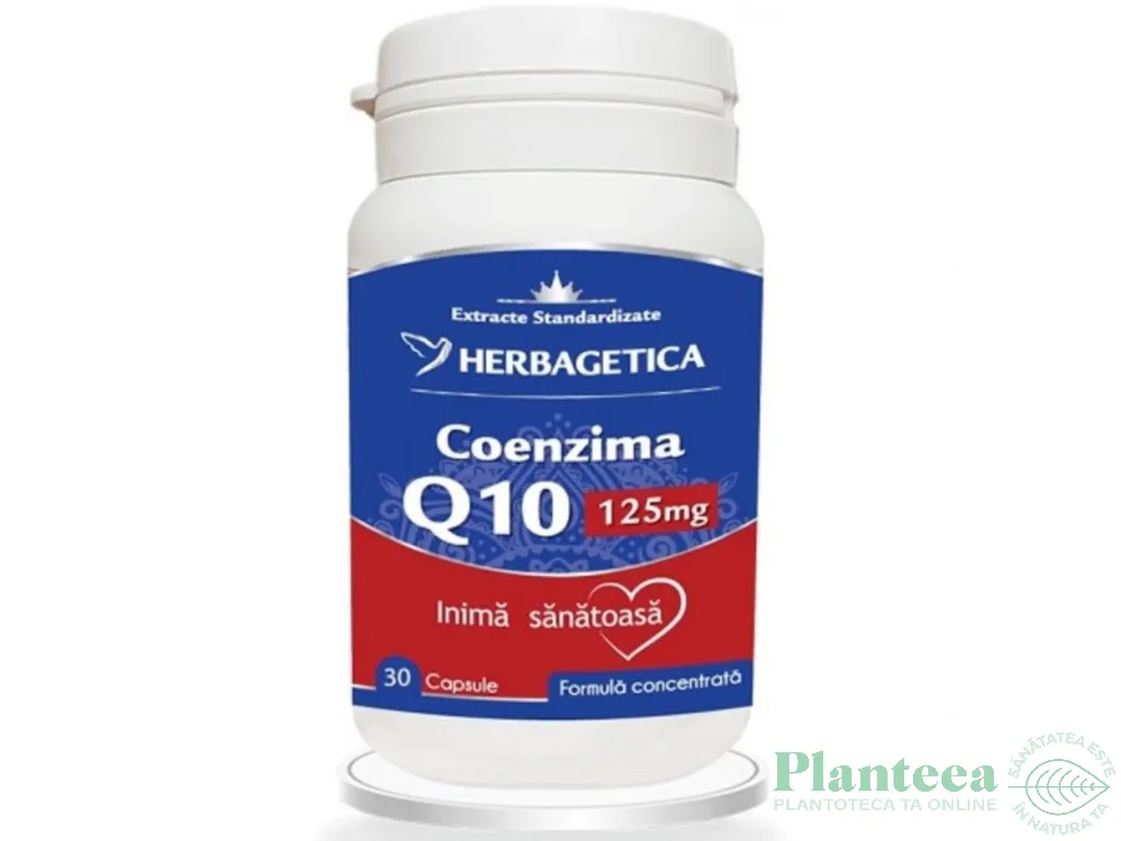 Coenzima Q10 125mg 30cps - HERBAGETICA