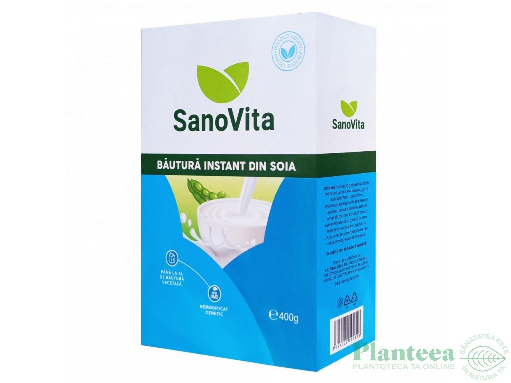 Lapte praf soia simplu 400g - SANOVITA