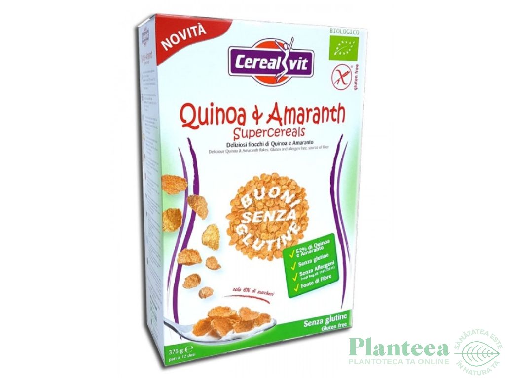 Fugi quinoa amarant fara gluten eco 375g - CEREALVIT