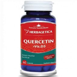 Quercetin vitamina D3 60cps - HERBAGETICA