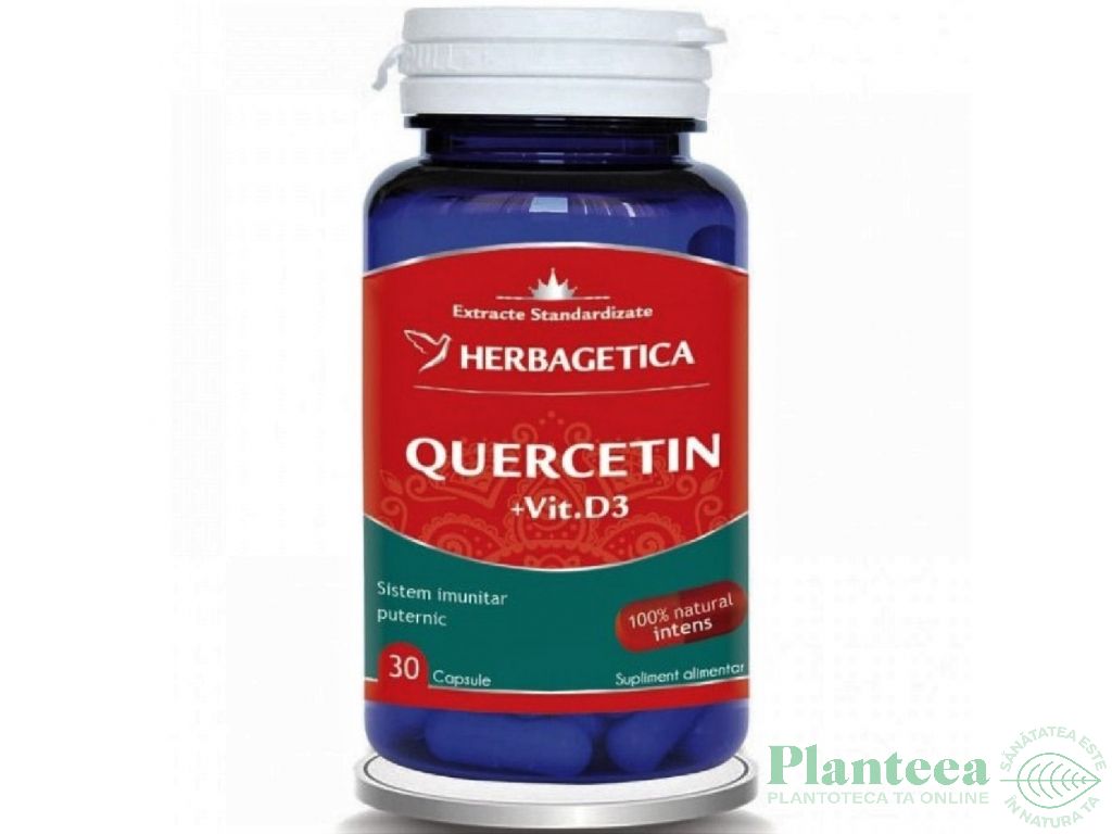 Quercetin vitamina D3 30cps - HERBAGETICA