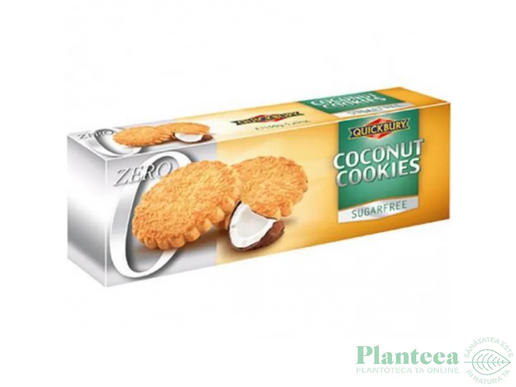 Fursecuri nuca cocos fara zahar 150g - QUICKBURY