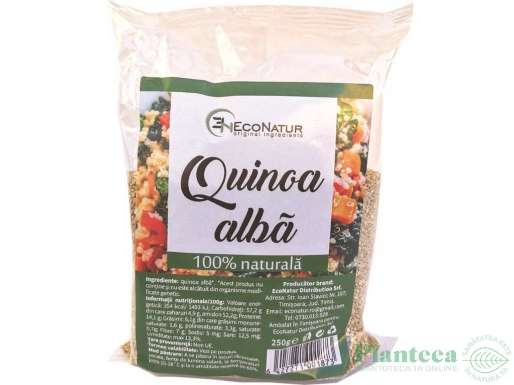 Quinoa alba boabe 250g - ECONATUR