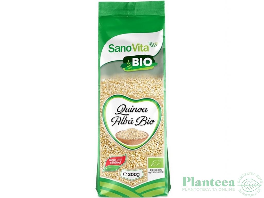 Quinoa alba boabe bio 200g - SANOVITA