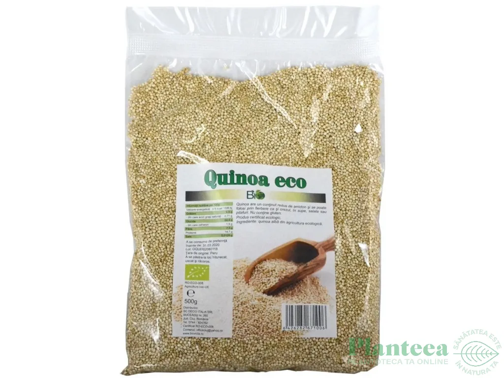 Quinoa alba boabe eco 500g - DECO ITALIA