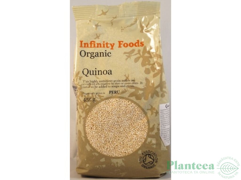 Quinoa alba boabe eco 450g - INFINITY FOODS