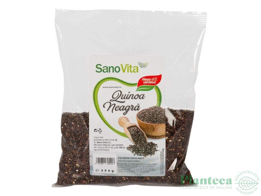 Quinoa neagra boabe 250g - SANOVITA