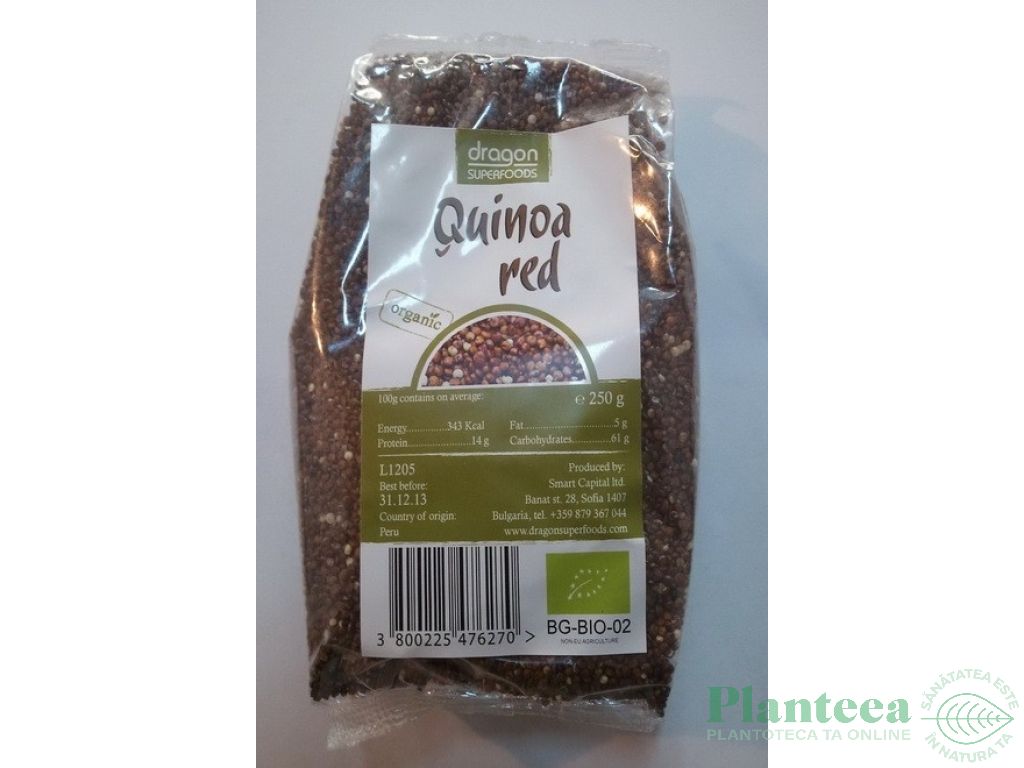 Quinoa rosie boabe eco 250g - SMART ORGANIC