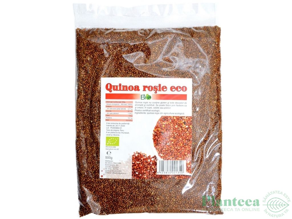 Quinoa rosie boabe eco 500g - DECO ITALIA