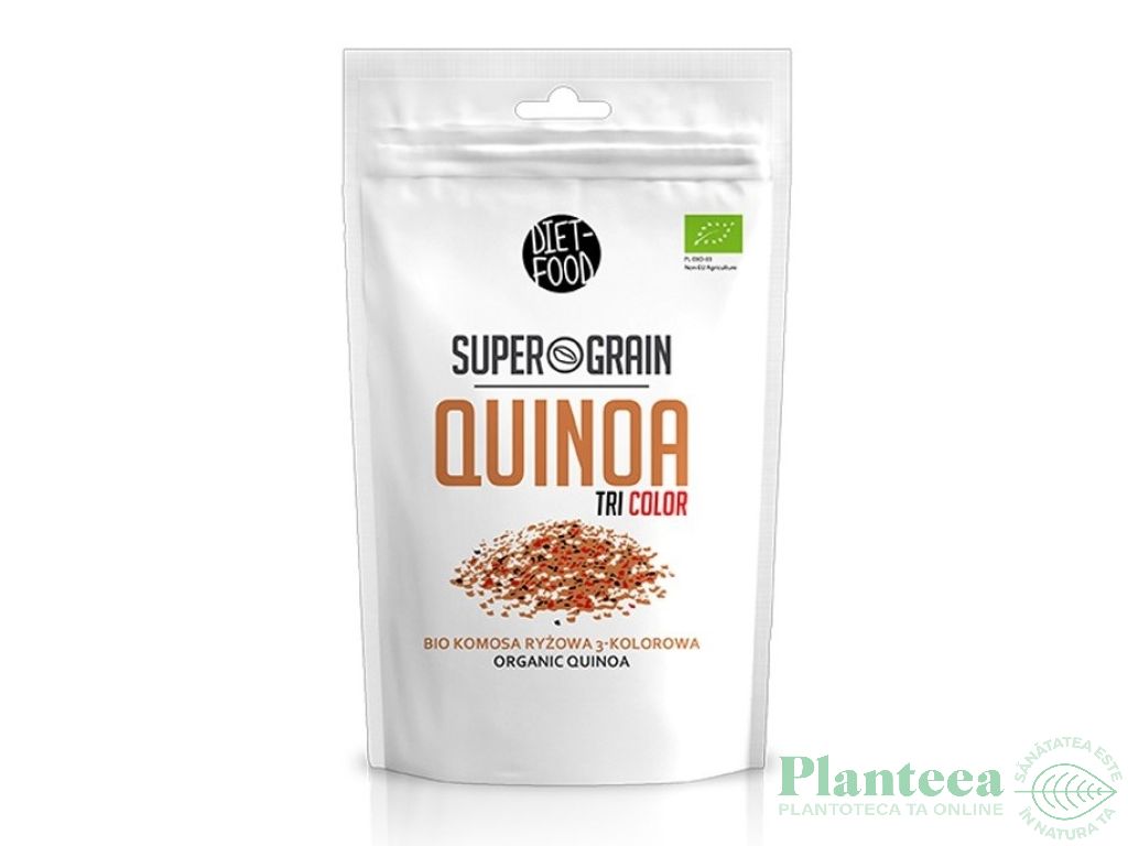 Quinoa tricolora boabe eco 400g - DIET FOOD