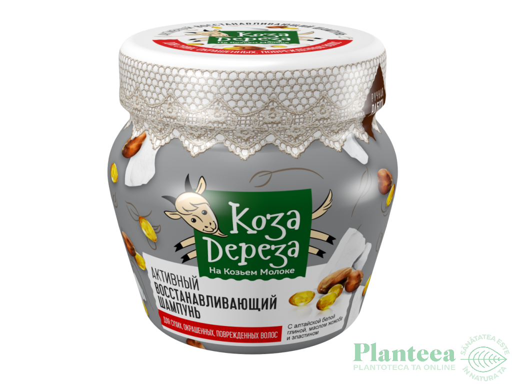 Sampon dens regenerant par uscat vopsit deteriorat lapte capra 175ml - KOZA DEREZA