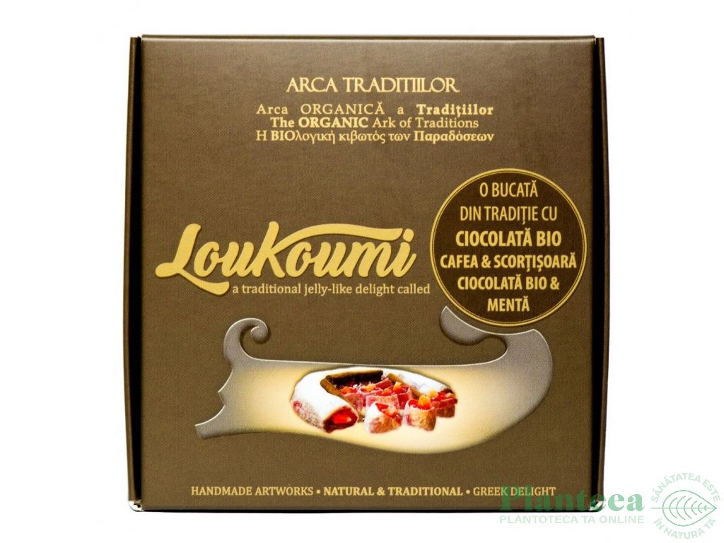 Rahat loukoumi ciocolata cafea_scortisoara ciocolata_menta 100g - ARCA TRADITIILOR