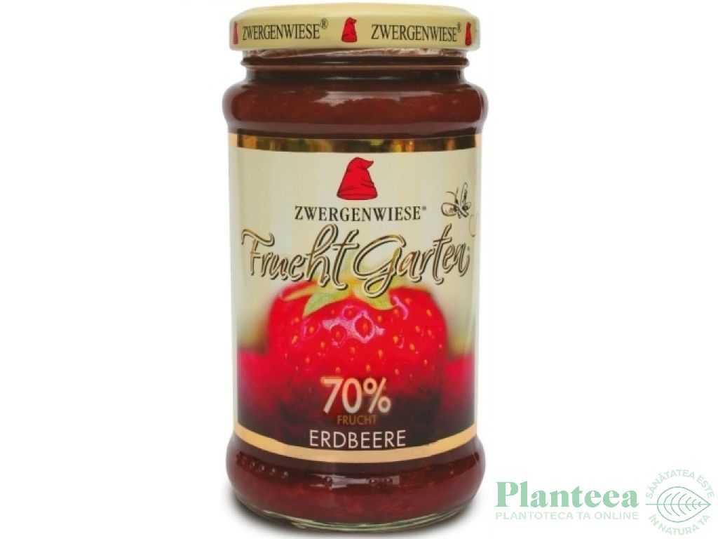 Gem capsuni 70%fruct fara zahar eco 225g - ZWERGENWIESE