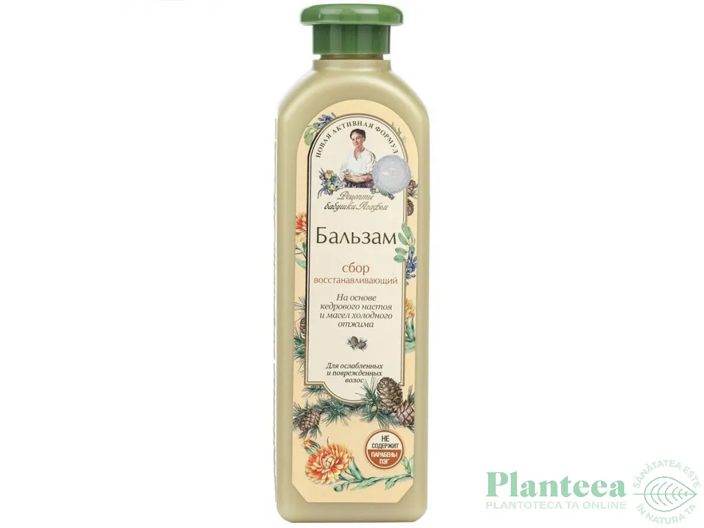 Balsam par slabit deteriorat regenerant 5plante spumante 350ml - RETETELE BUNICII AGAFIA