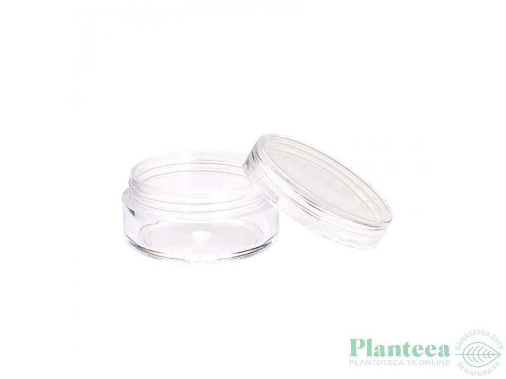 Borcanel plastic transparent San cu capac 10ml - MAYAM