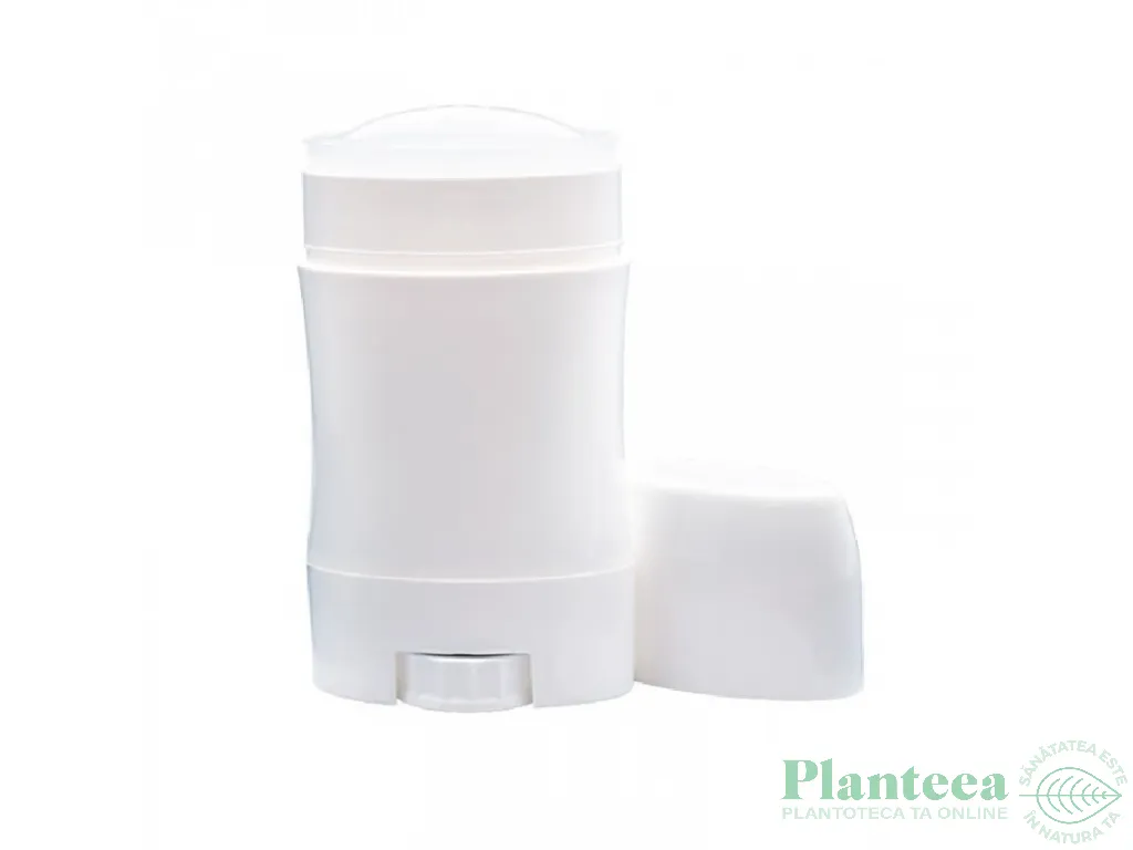 Flacon plastic alb tip stick oval pt cosmetice solide 45ml - ELLEMENTAL