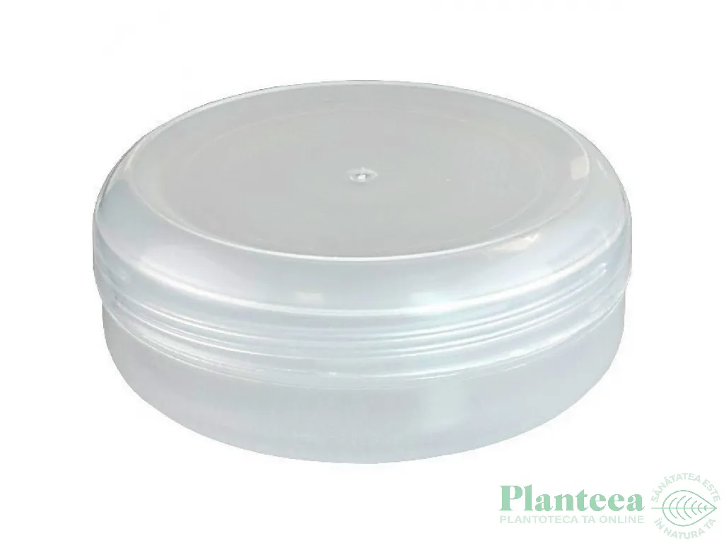 Borcanel plastic semitransparent Sobra cu capac 100ml - ELLEMENTAL