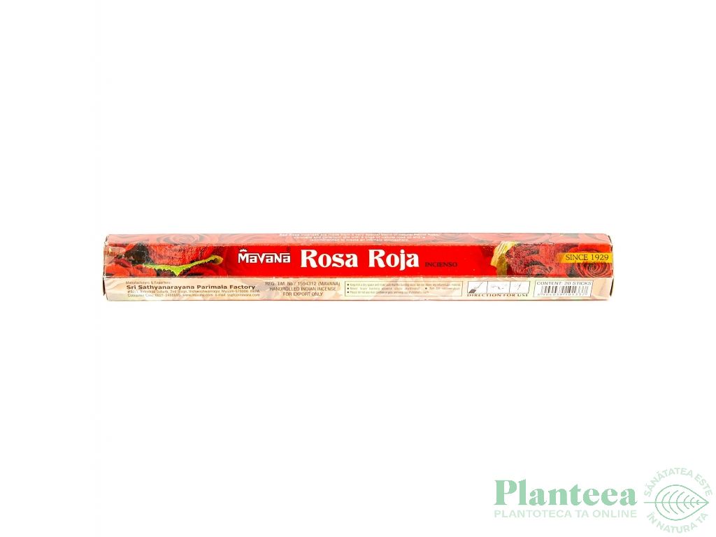 Betisoare parfumate red rose 20b - ROSIMPEX