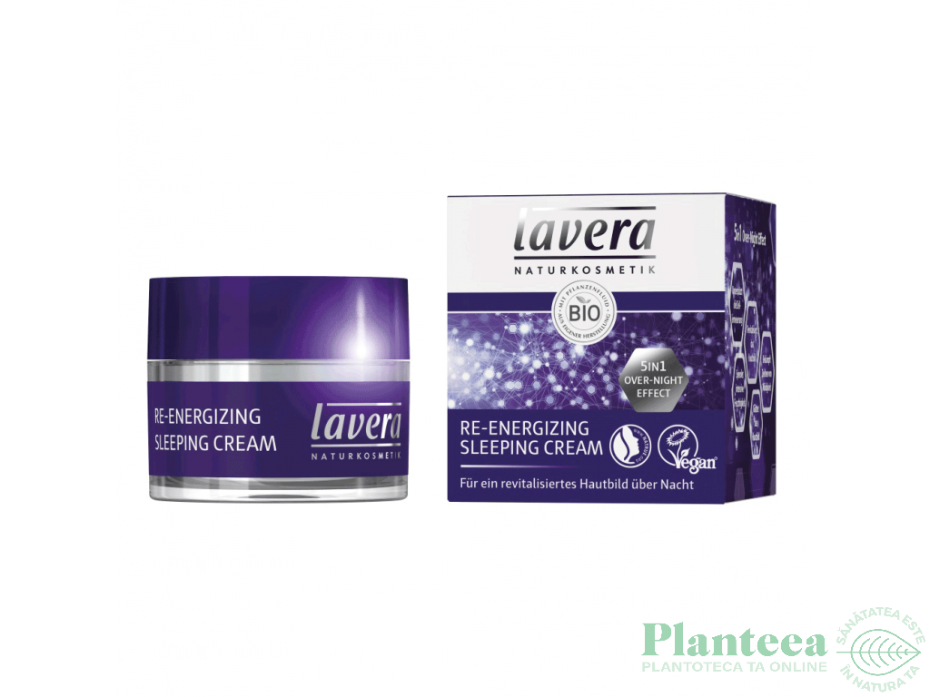 Crema noapte reenergizanta efect 5in1 50ml - LAVERA