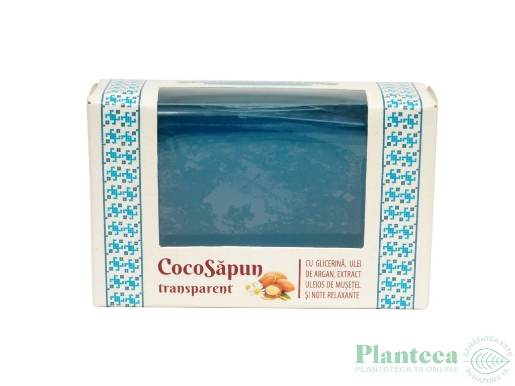 Sapun transparent Coco argan musetel note relaxante 50g - MANICOS