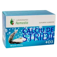Calciu stridii D3 60cps - REMEDIA