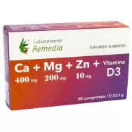 Calciu Mg Zn D3 30cp - REMEDIA