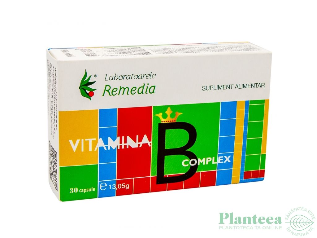 Vitamina B complex 30cps - REMEDIA