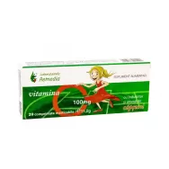 Vitamina C 100mg capsuni masticabile 20cp - REMEDIA