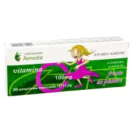 Vitamina C 100mg fructe padure masticabile 20cp - REMEDIA