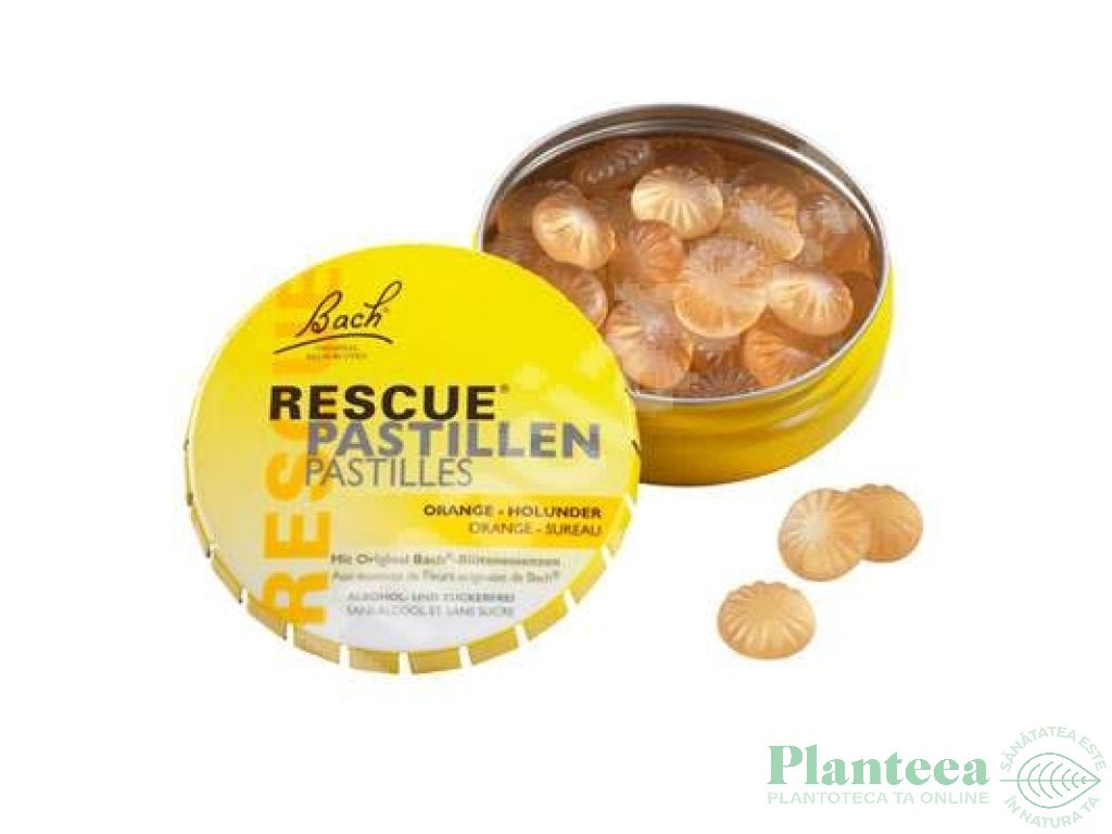 Pastile calmare stres portocale soc flori Rescue 50g 30dps - BACH REMEDIES