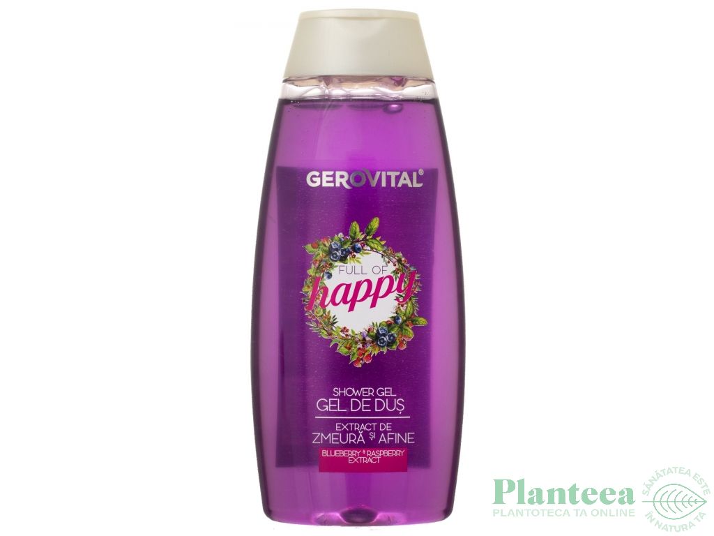 Gel dus zmeura afine Full of Happy 250ml - GEROVITAL