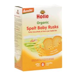 Paine uscata spelta bebe +6luni eco 200g - HOLLE