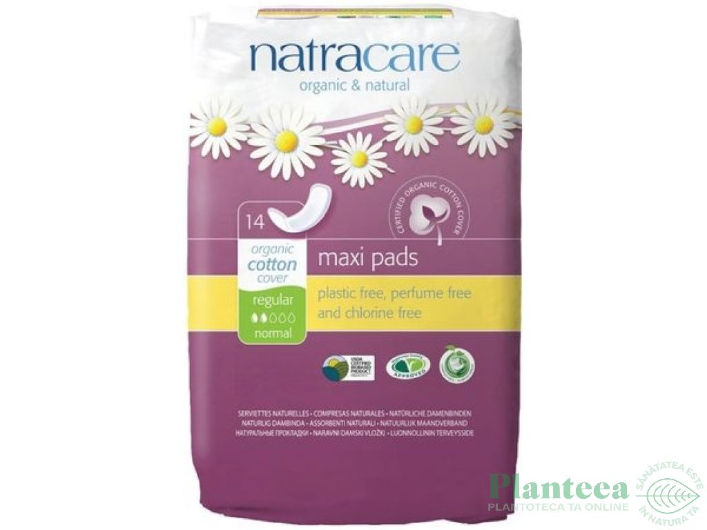 Absorbante fara aripioare zi maxi normal 14b - NATRACARE