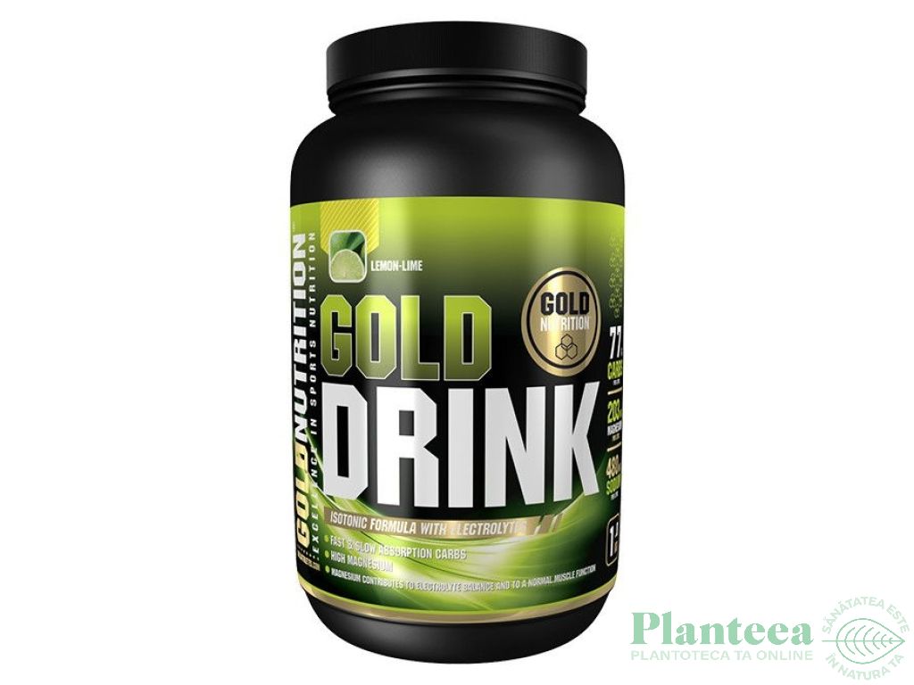 Pulbere izotonica Gold Drink lamaie verde 1kg - GOLD NUTRITION