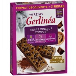 Batoane inlocuire masa ciocolata cafea 6x31g - GERLINEA