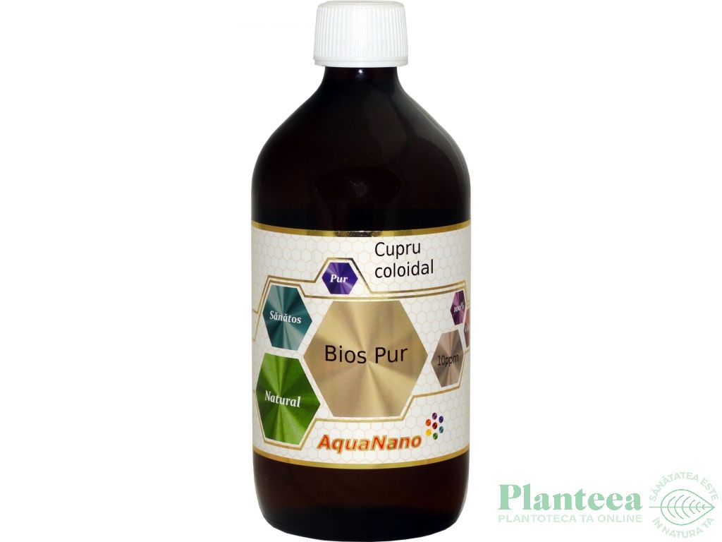 Cupru coloidal 10ppm BiosPur 480ml - AQUA NANO