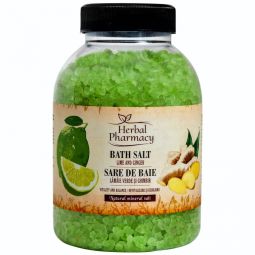 Sare baie lamaie verde ghimbir 1,2kg - HERBAL PHARMACY