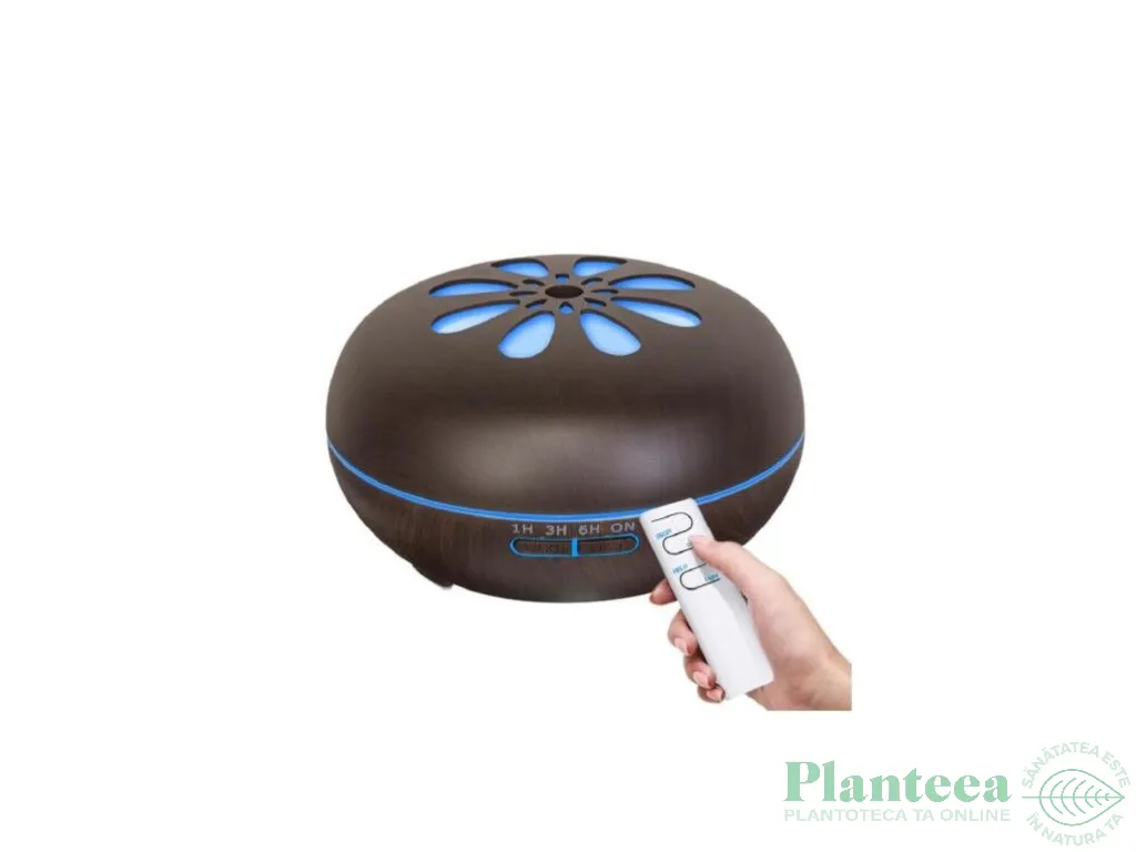 Difuzor ultrasonic aromaterapie silentios maro inchis 550ml - YCTA
