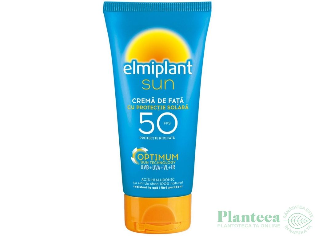 Crema fata protectie solara spf50 50ml - ELMIPLANT