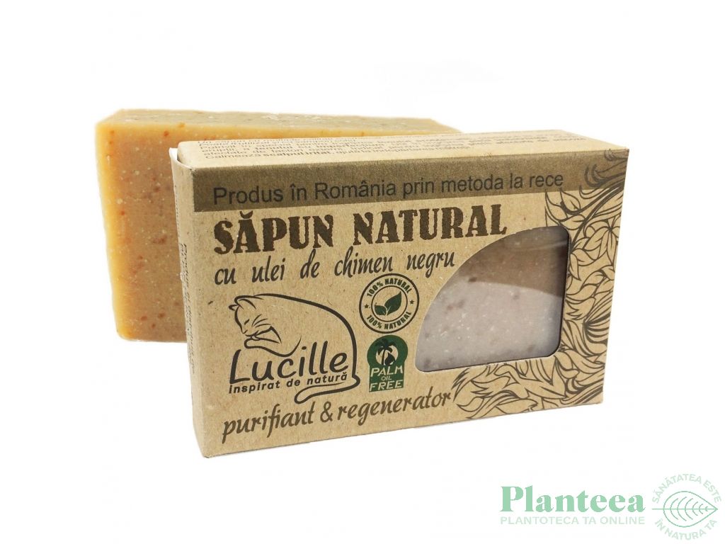 Sapun natural ulei chimen negru Lucille 90g - BLISS HERBAL