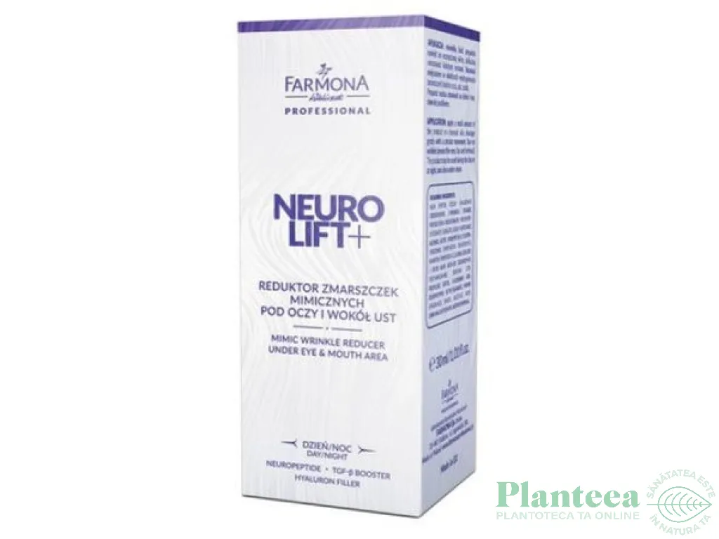 Crema reductor riduri expresie zona ochi gura Neuro Lift+ 30ml - FARMONA