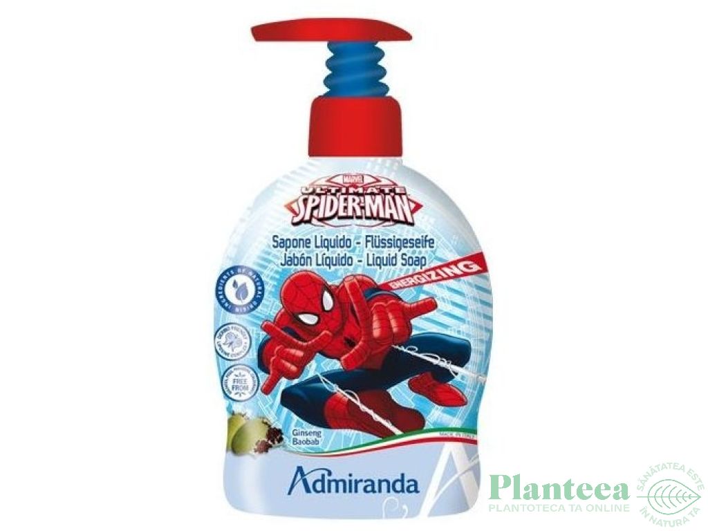 Sapun lichid hipoalergenic Ultimate Spiderman 300ml - ADMIRANDA