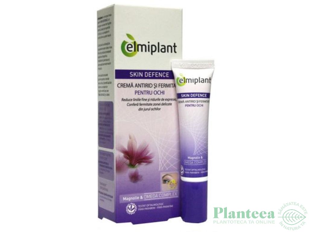 Crema ochi antirid fermitate SkinDefence 15ml - ELMIPLANT