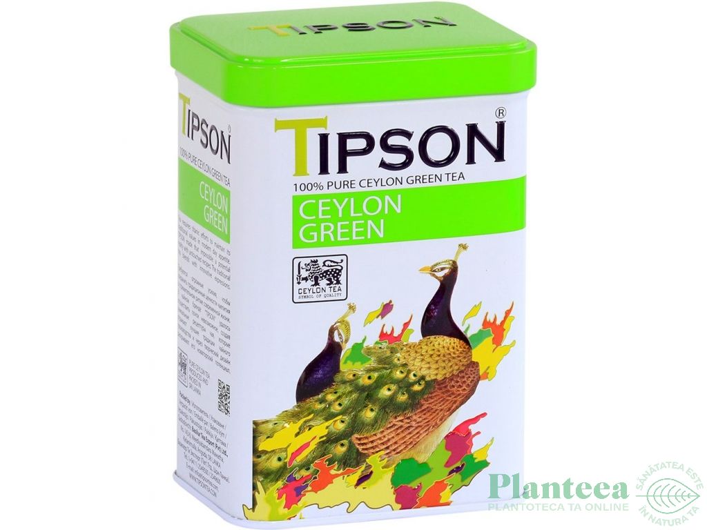Ceai verde ceylon 100% pur 85g - TIPSON