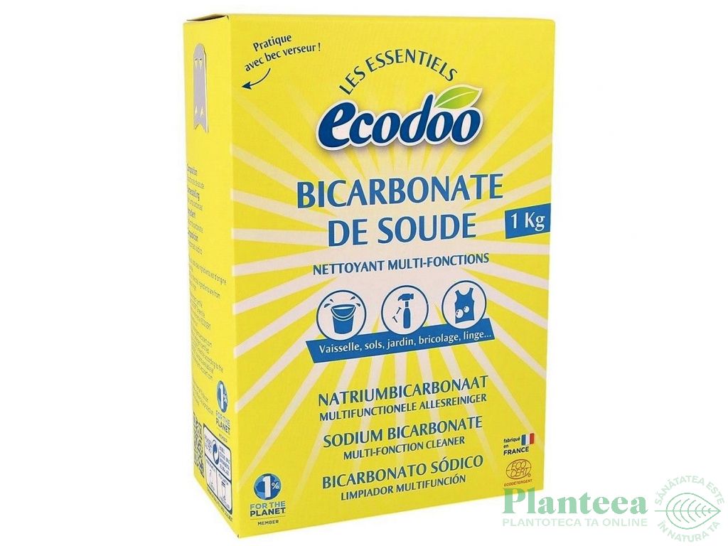 Bicarbonat sodiu pentru menaj 1kg - ECODOO