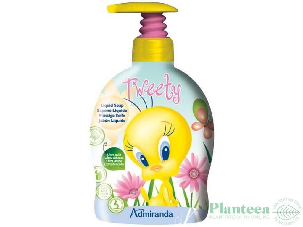 Sapun lichid ultra delicat Tweety 3D 250ml - ADMIRANDA