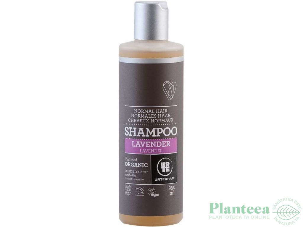 Sampon stralucire lavanda probiotice par normal/uscat 250ml - URTEKRAM