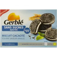 Biscuiti dubli cacao crema vanilie fara zahar Glucoregul 176g - GERBLE